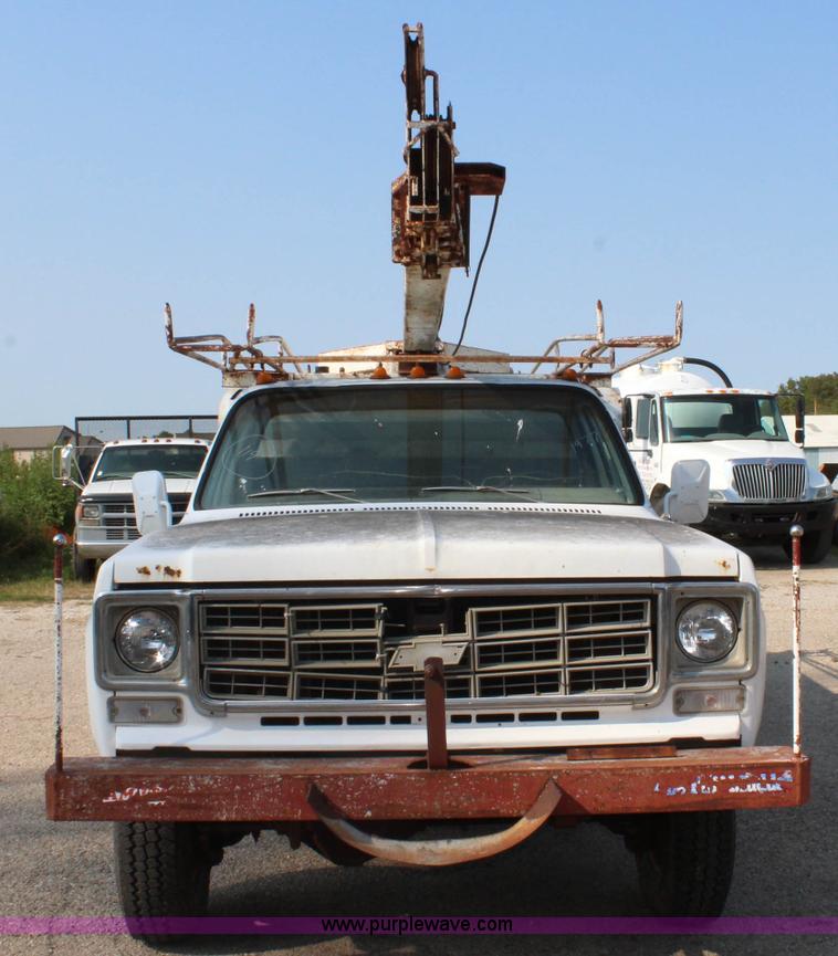 image for item J3559 1977 Chevrolet C30 Custom Deluxe utility truck