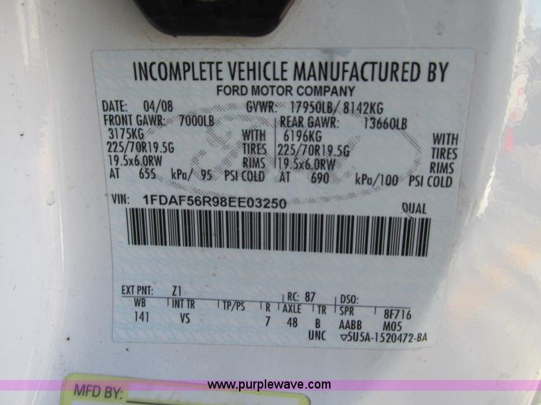 image for item J8743 2008 Ford F550 Super Duty service truck