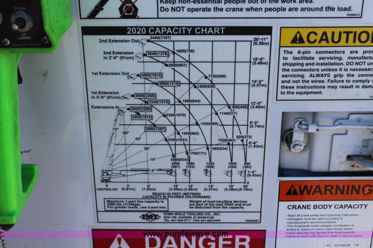 image for item L2385 2007 Ford F550 utility truck with crane