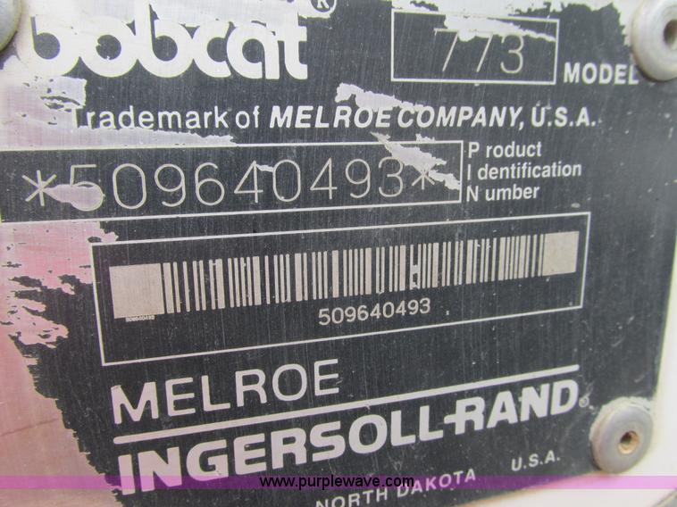 image for item L3887 1996 Bobcat 773 skid steer