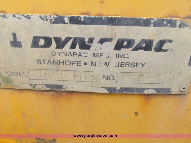 image for item L3896 Dyna-Pac CA15PD single drum padfoot compactor