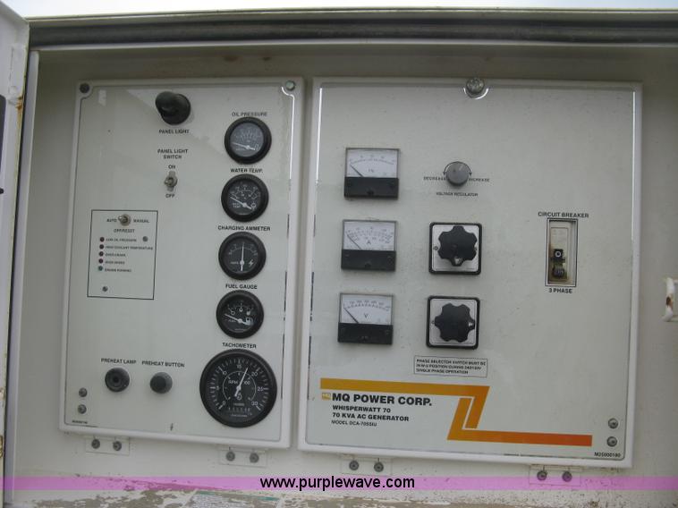 image for item L6376 Multiquip DCA-70SS1U Whisperwatt 70 generator