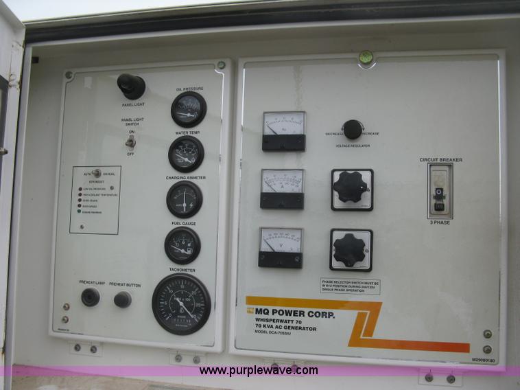 image for item L6377 Multiquip DCA-70SS1U Whisperwatt 70 generator