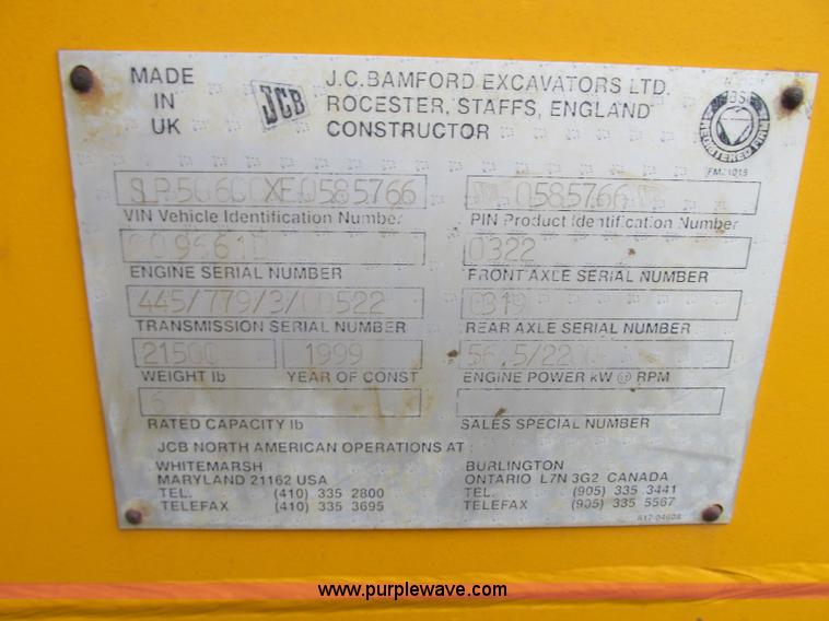 image for item N9266 1998 JCB 506C telehandler