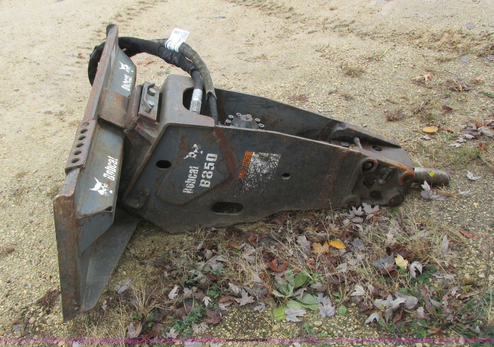 Bobcat B850 hydraulic breaker in Houston, MN Item L3888 sold Purple