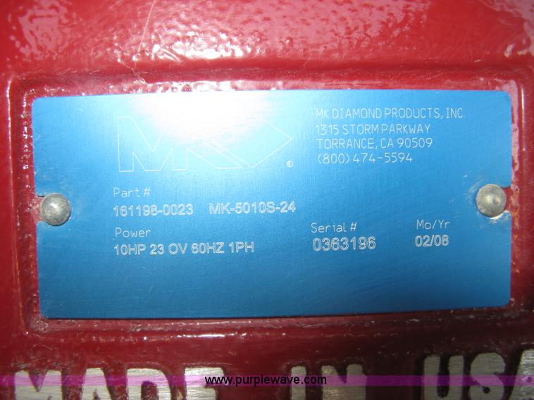 image for item BL9160 2008 MK Diamond block saw