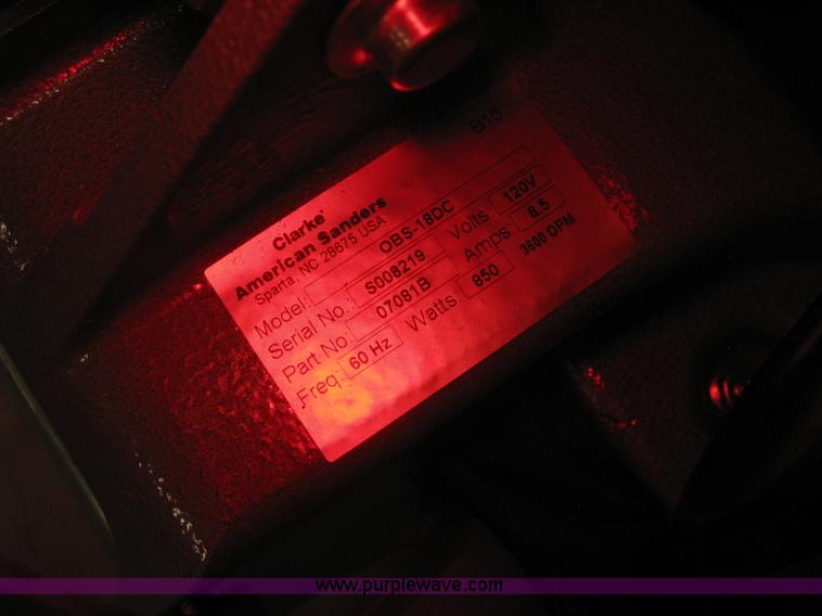 image for item BP9673 Clarke OBS-18 floor sander