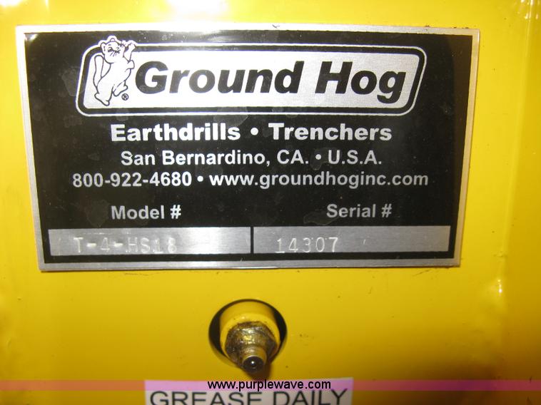 image for item BP9707 Ground Hog T-4-HS18 walk-behind trencher
