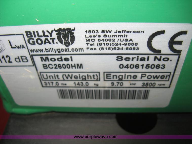 image for item BP9738 Billy Goat Outback brush cutter