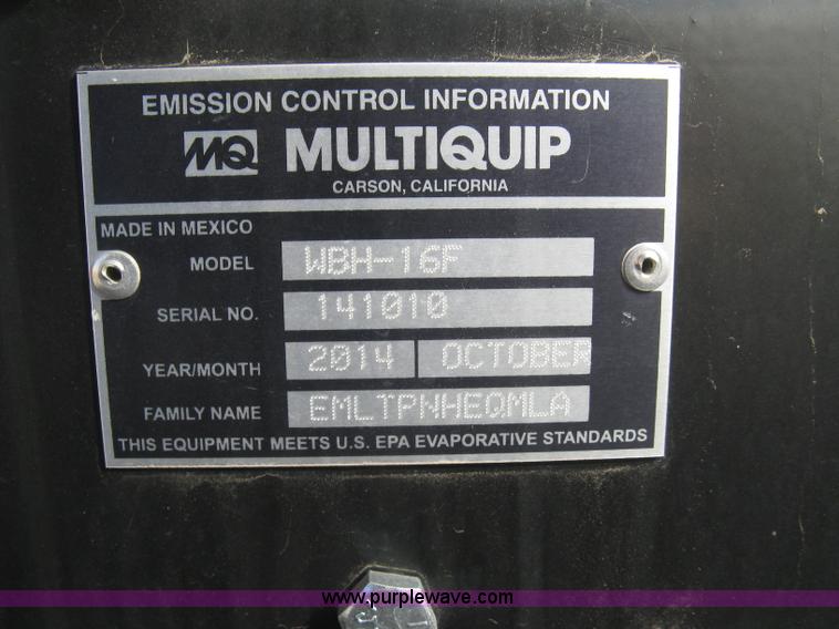 image for item L6440 2014 Whiteman Multiquip WBH-16 power buggy