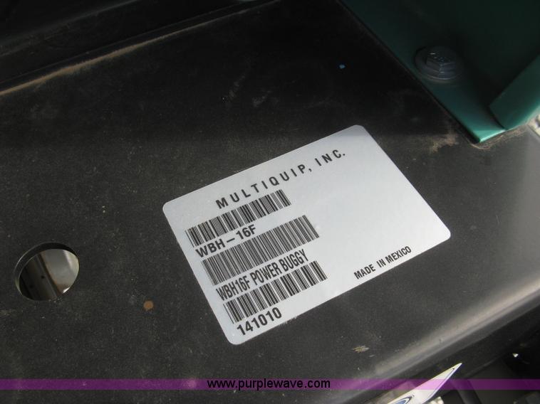 image for item L6440 2014 Whiteman Multiquip WBH-16 power buggy