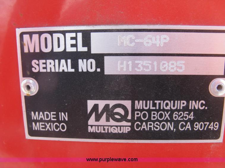 image for item L6445 Multi Quip MC-64P cement mixer