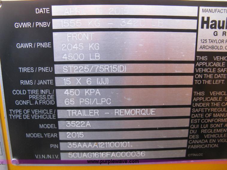 image for item L6452 2015 Haulotte Bill Jax 3522A boom lift