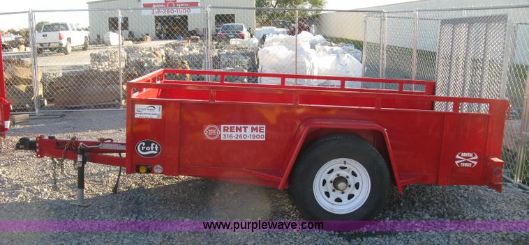 image for item L6458 2015 Croft utility trailer