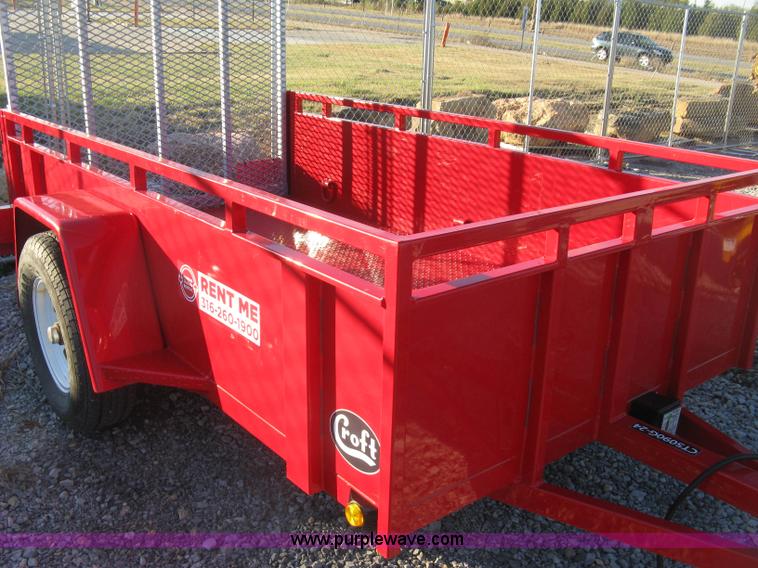 image for item L6458 2015 Croft utility trailer