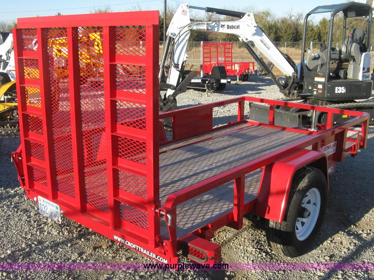 image for item L6459 2015 Croft Sure-Trac utility trailer