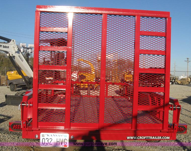 image for item L6459 2015 Croft Sure-Trac utility trailer