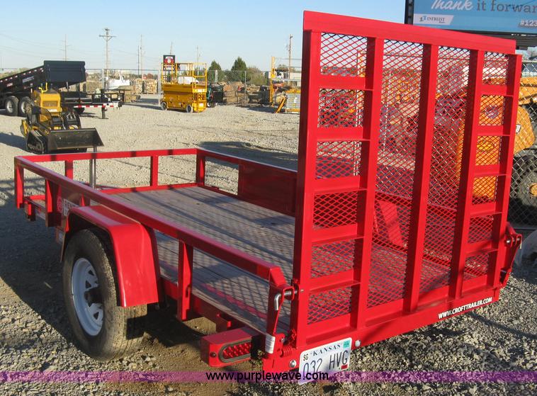 image for item L6459 2015 Croft Sure-Trac utility trailer