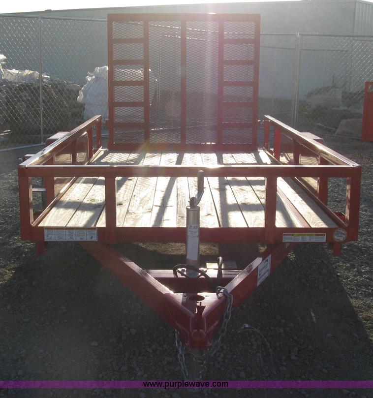 image for item L6459 2015 Croft Sure-Trac utility trailer