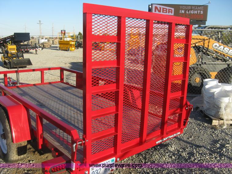 image for item L6459 2015 Croft Sure-Trac utility trailer