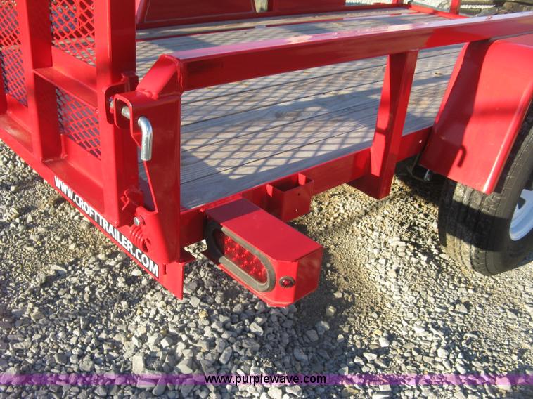 image for item L6459 2015 Croft Sure-Trac utility trailer