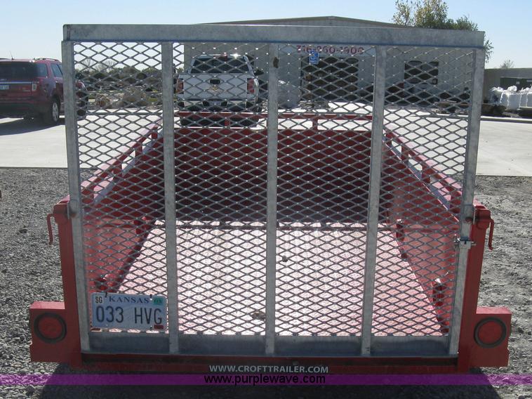 image for item L6471 2015 Croft utility trailer