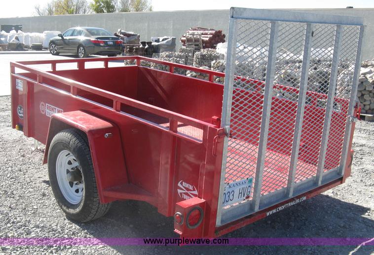 image for item L6471 2015 Croft utility trailer