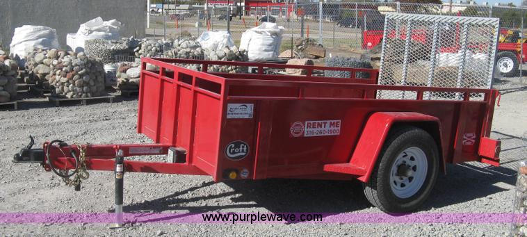 image for item L6471 2015 Croft utility trailer