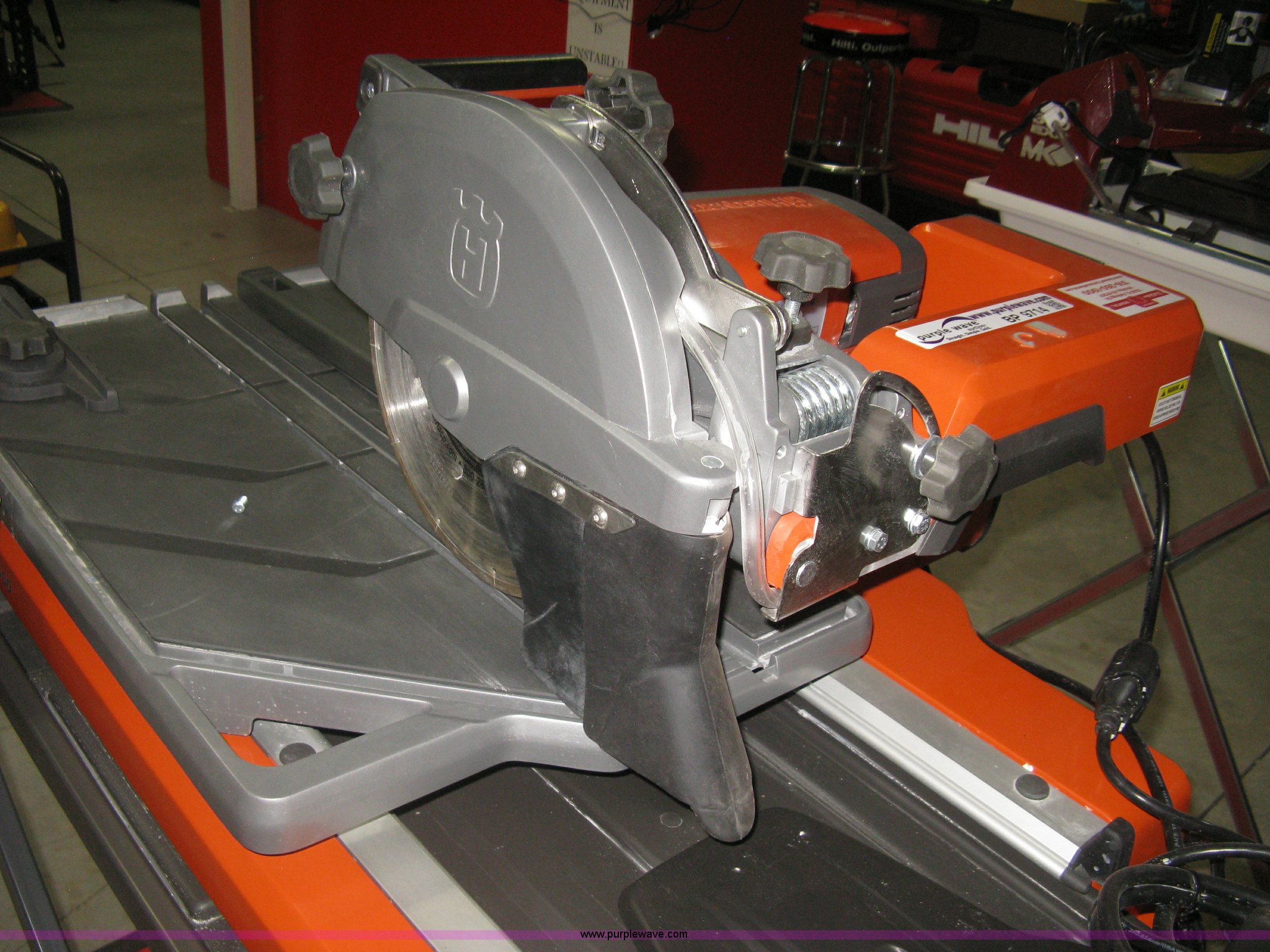 Husqvarna TS60 tile saw in Wichita, KS Item BP9714 sold Purple Wave