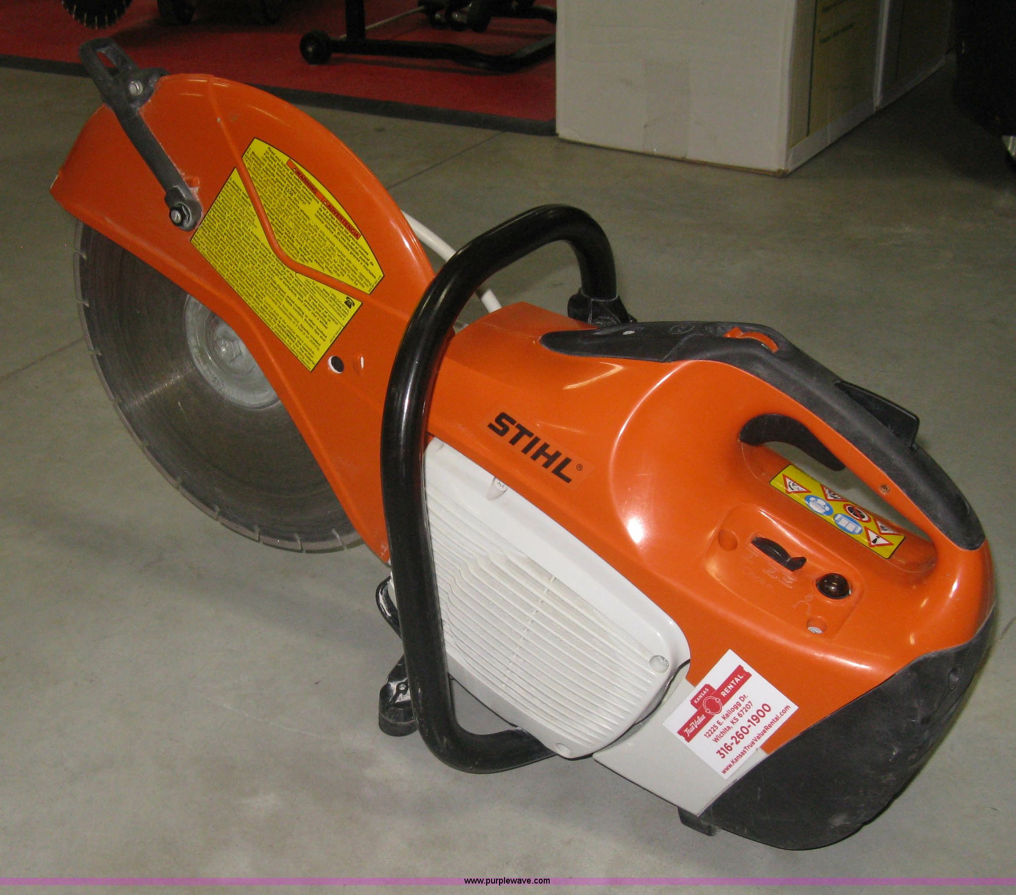 Stihl TS420 concrete saw in Wichita, KS Item BP9722 sold Purple Wave