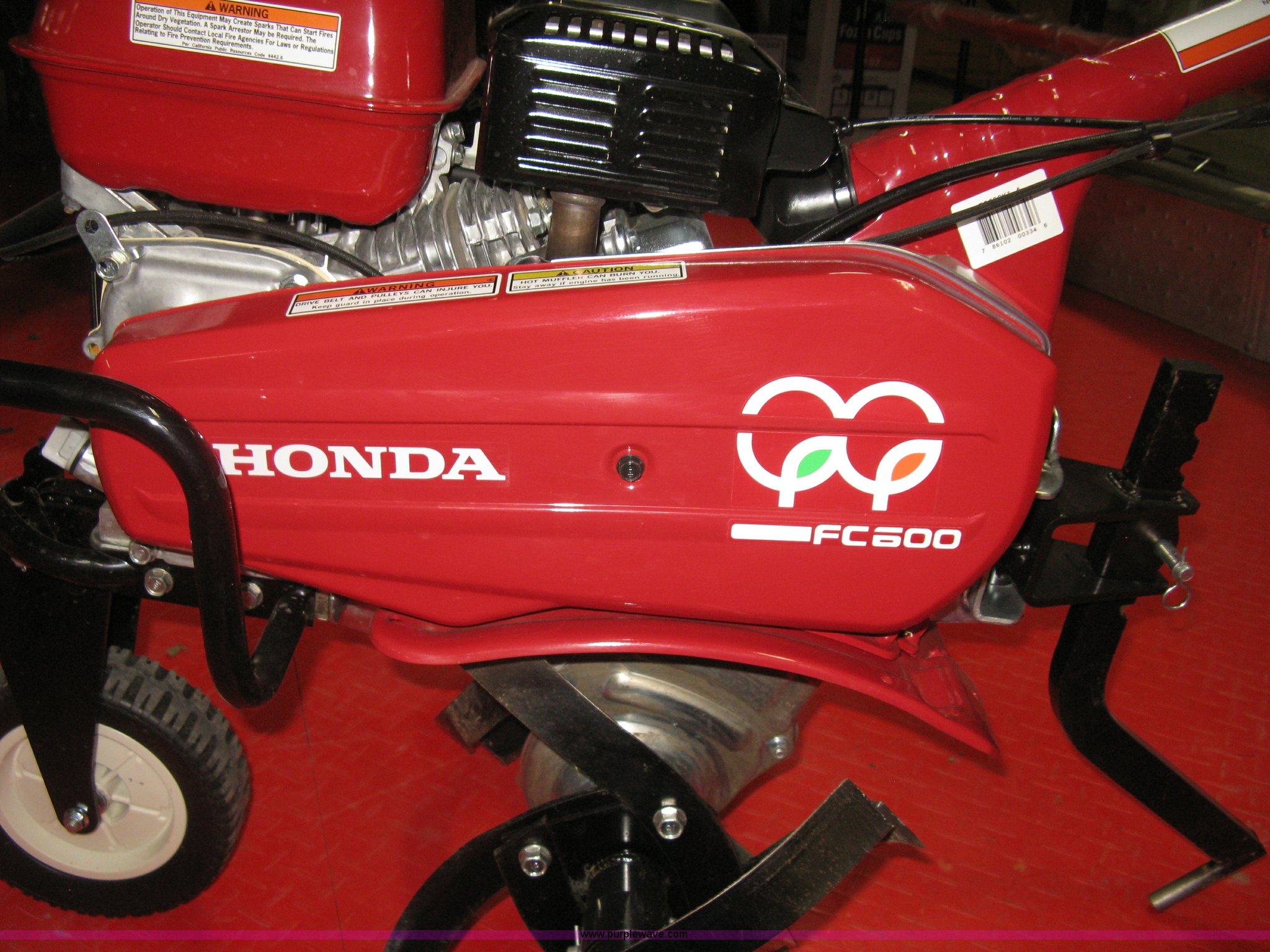 Honda FC600 mid tine tiller in Wichita, KS Item BP9736 sold Purple Wave