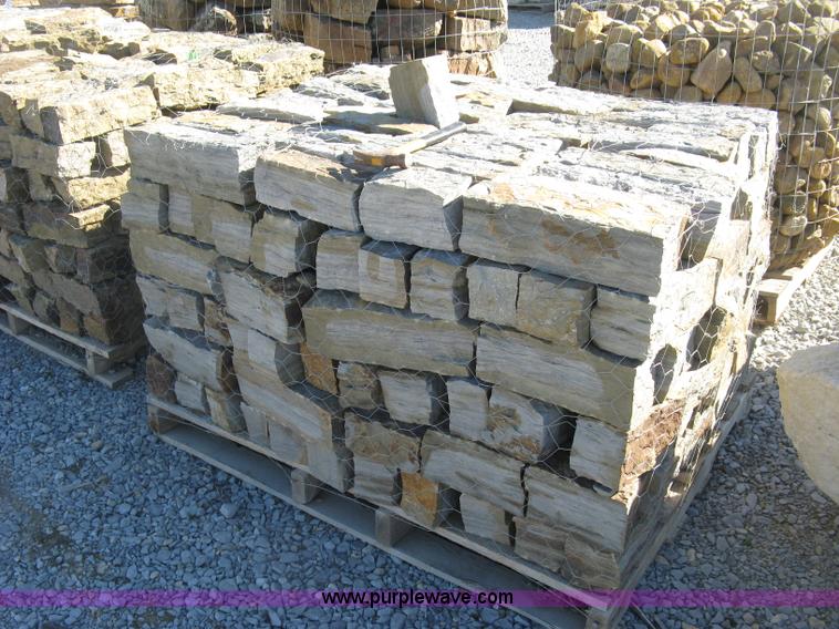 image for item AL9370 Oklahoma blue brown rustic chopped stones