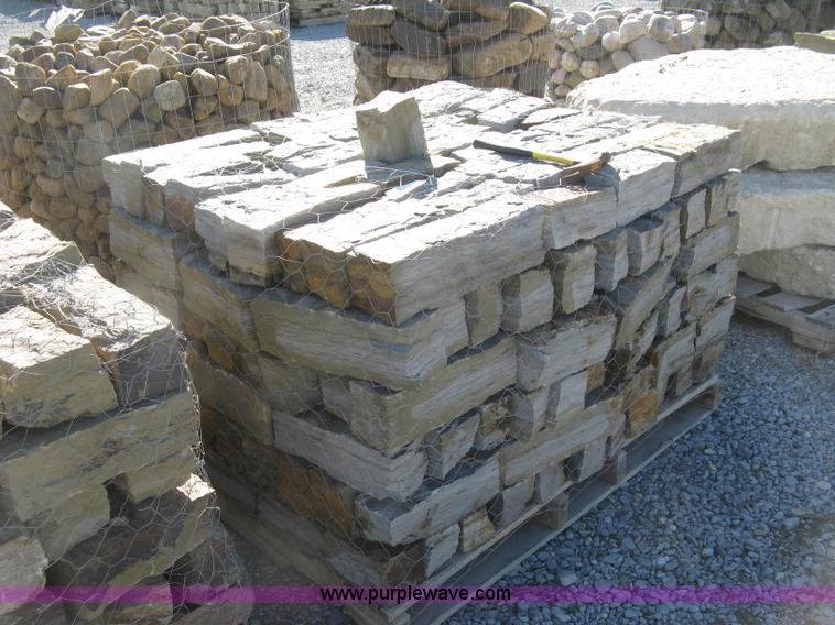 image for item AL9370 Oklahoma blue brown rustic chopped stones