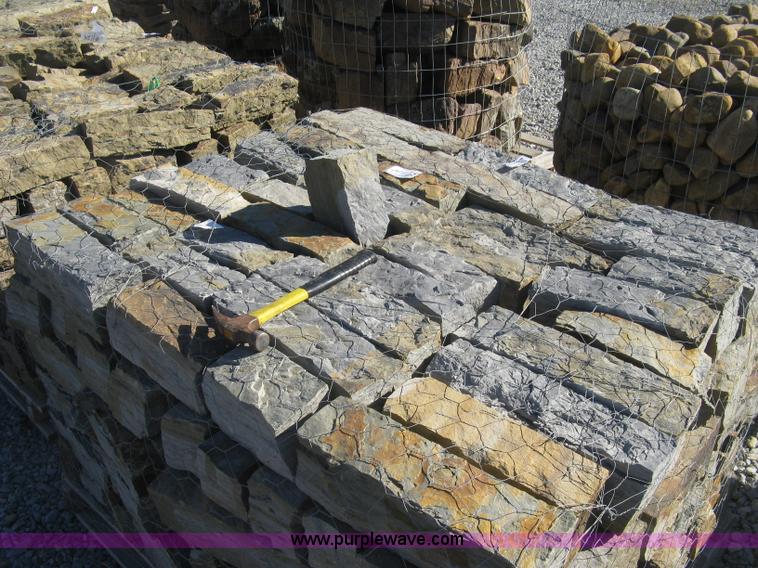 image for item AL9370 Oklahoma blue brown rustic chopped stones