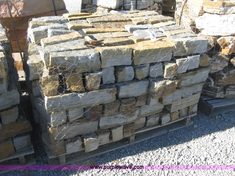 image for item AL9394 Oklahoma tan brown blue chopped stones