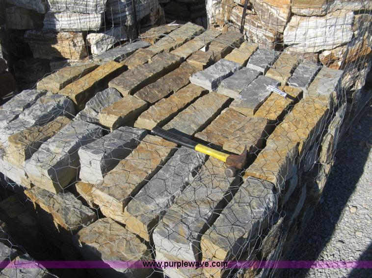 image for item AL9394 Oklahoma tan brown blue chopped stones