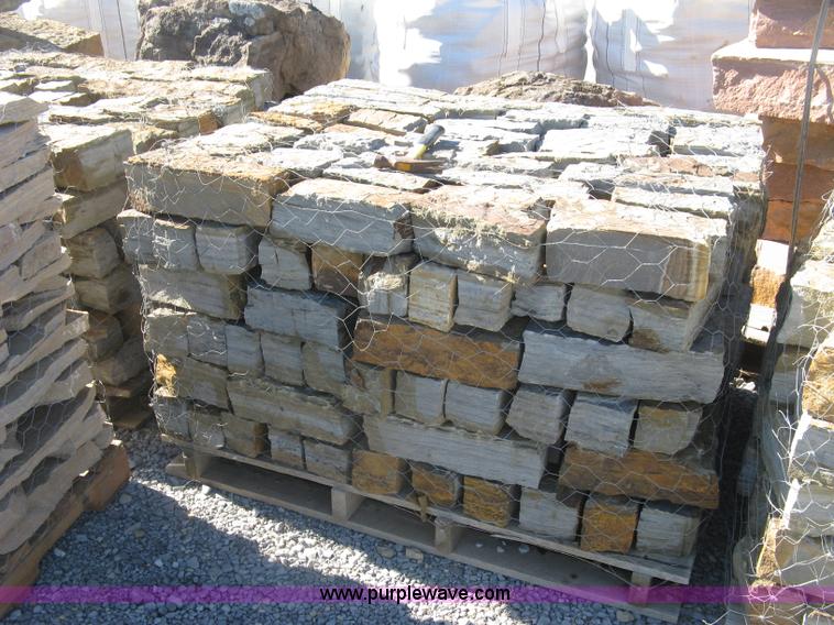 image for item AL9405 Oklahoma blue brown rustic chopped stones