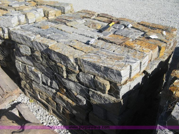 image for item AL9405 Oklahoma blue brown rustic chopped stones