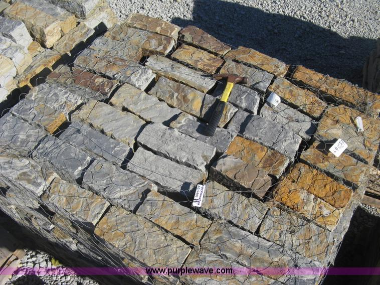 image for item AL9405 Oklahoma blue brown rustic chopped stones