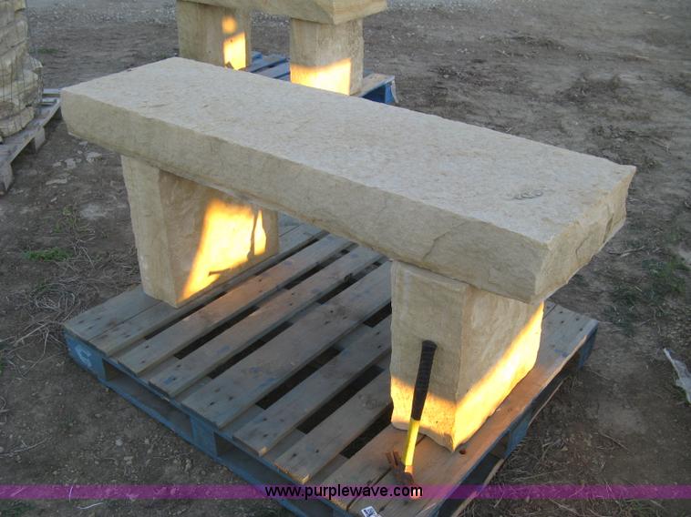 image for item BF9288 Colorado Buff three piece natural stone bench