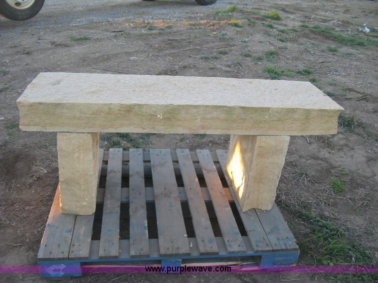 image for item BF9288 Colorado Buff three piece natural stone bench