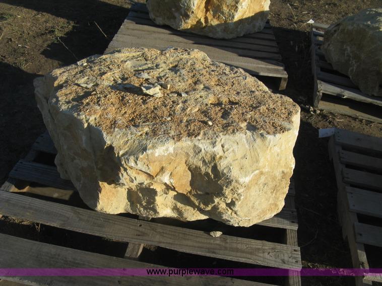 image for item BF9377 (4) native Kansas cream limestone boulders