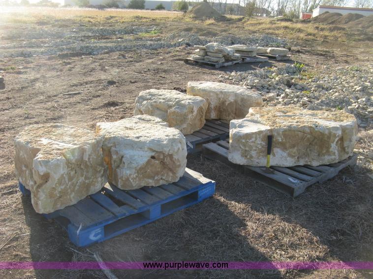 image for item BF9380 (5) native Kansas cream limestone boulders