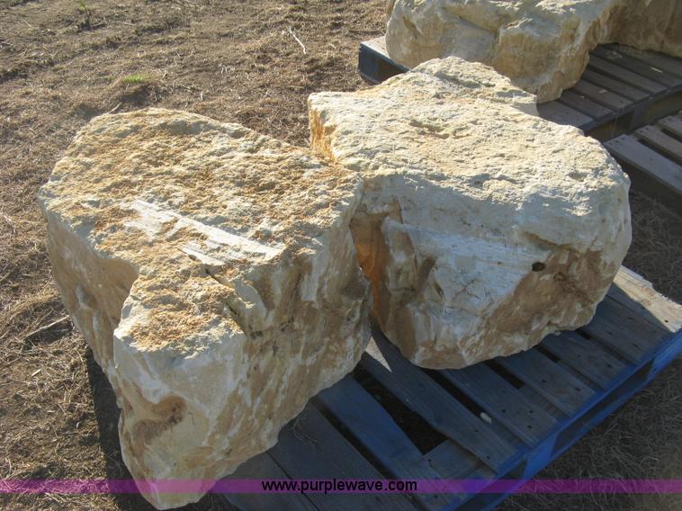 image for item BF9380 (5) native Kansas cream limestone boulders