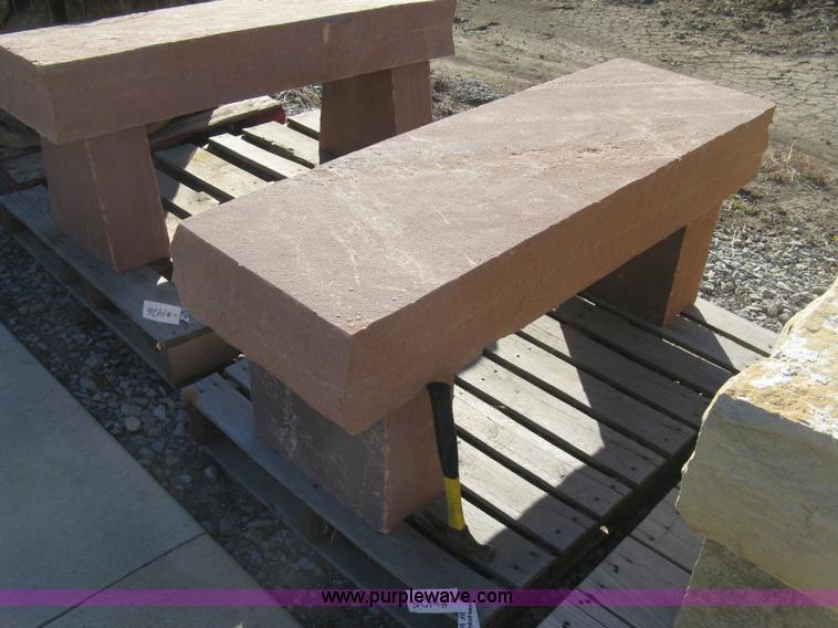 image for item BF9563 Colorado red sand stone bench