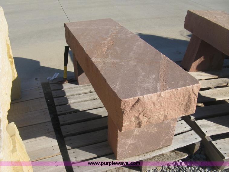 image for item BF9563 Colorado red sand stone bench