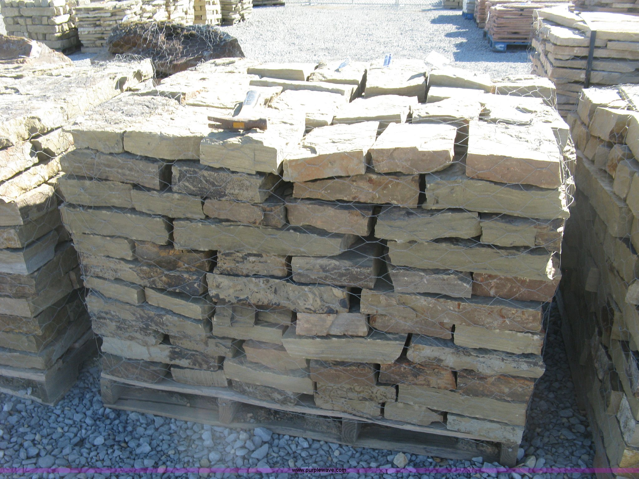 Oklahoma tan green rustic chopped retaining wall stones in Wichita, KS ...