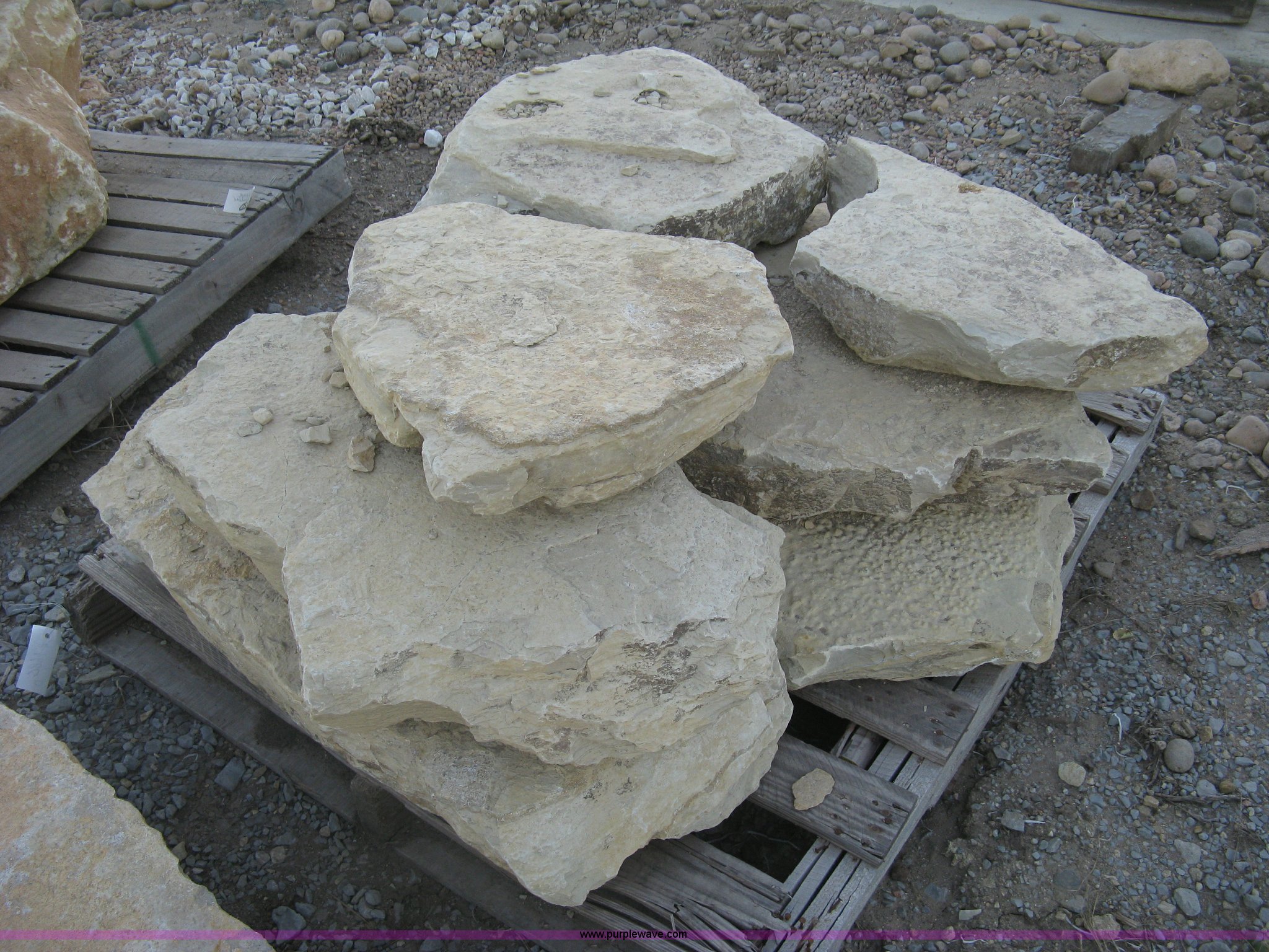 Native limestone steps in Wichita, KS | Item BF9302 sold | Purple Wave