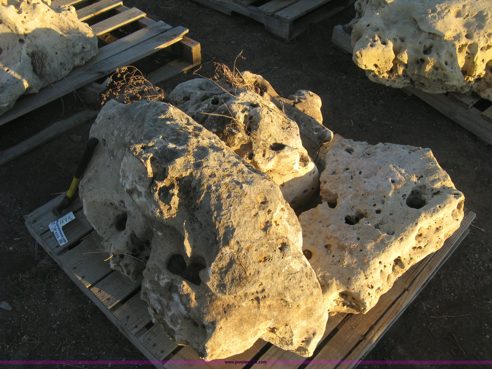 (7) Holey limestone boulders in Wichita, KS | Item BF9315 sold | Purple ...