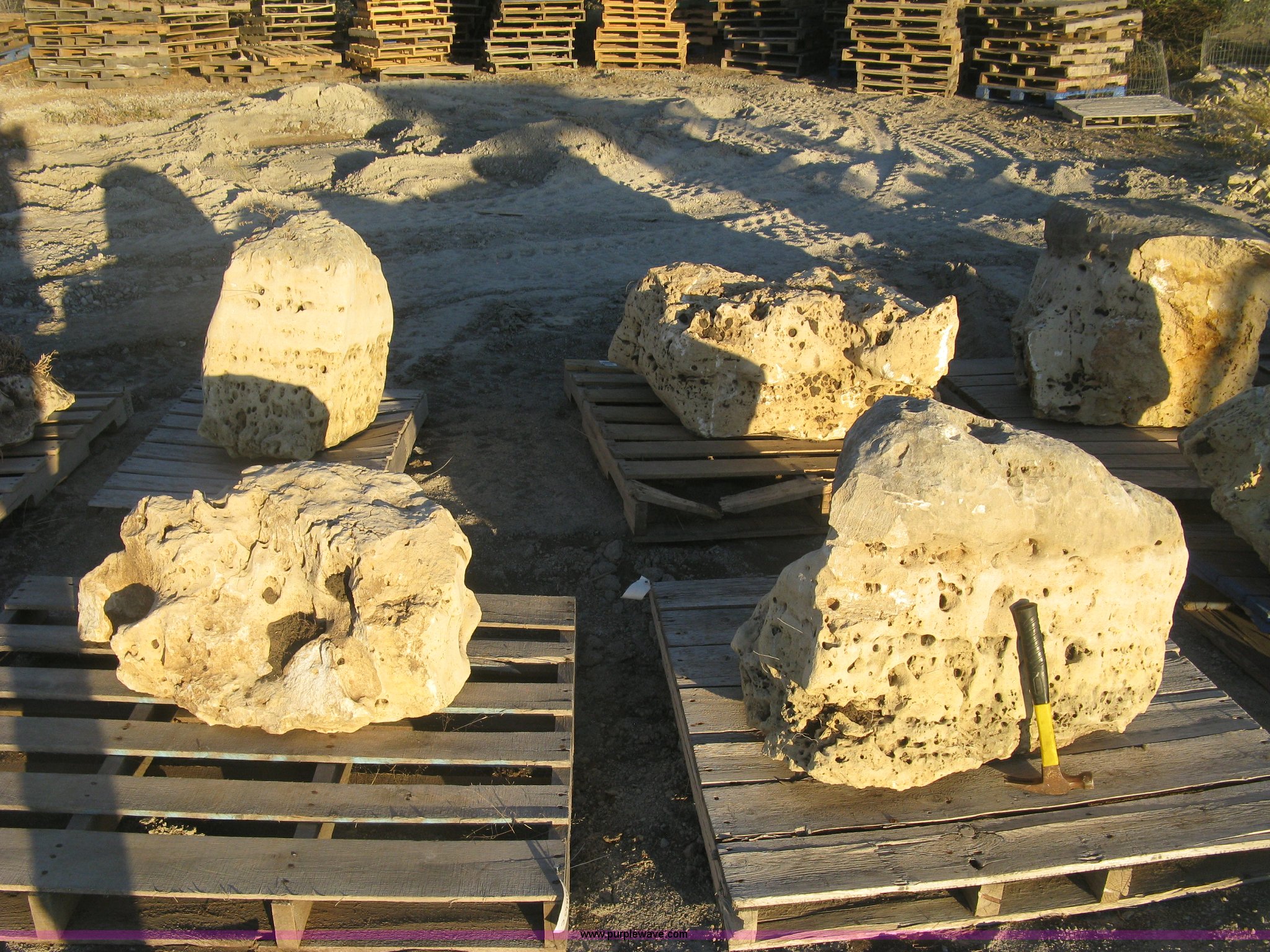 (4) Holey limestone boulders in Wichita, KS | Item BF9323 sold | Purple ...